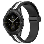 20mm Folding Magnetic Clasp Silicone Watch Band, For Samsung Galaxy Watch Active 2 40mm, For Samsung Galaxy Watch Active 2 44mm, For Samsung Galaxy Watch 42mm