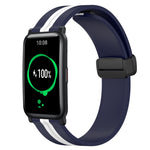 20mm Folding Magnetic Clasp Silicone Watch Band, For Honor Watch ES, For Honor MagicWatch2 42mm