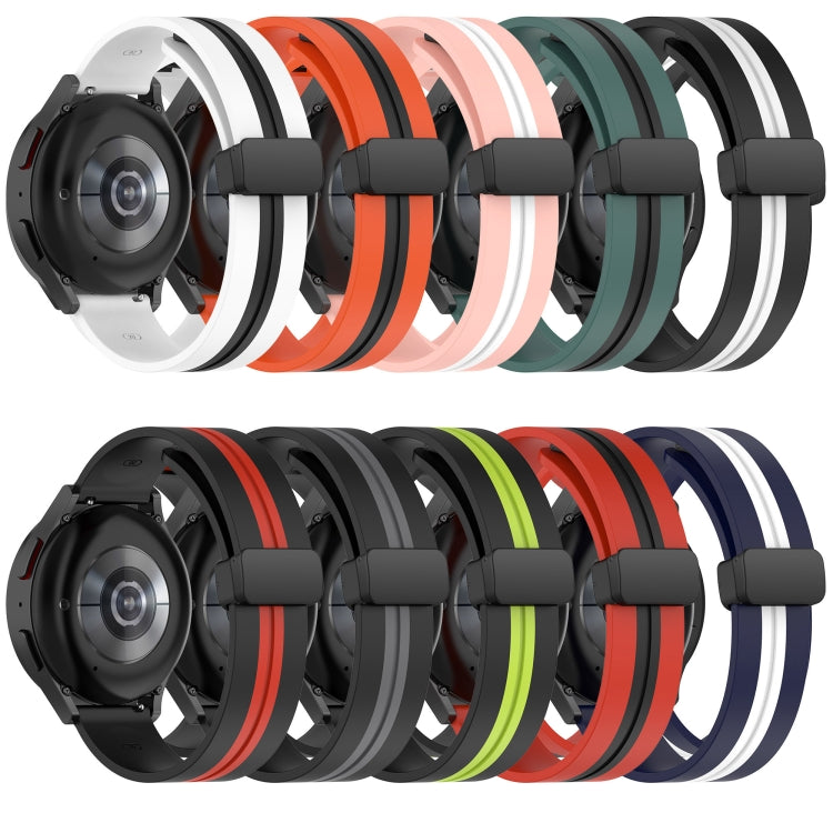 20mm Folding Magnetic Clasp Silicone Watch Band, For Amazfit GTS 4, For Amazfit GTS 3, For Amazfit GTS 2 Mini, For Amazfit GTS 2