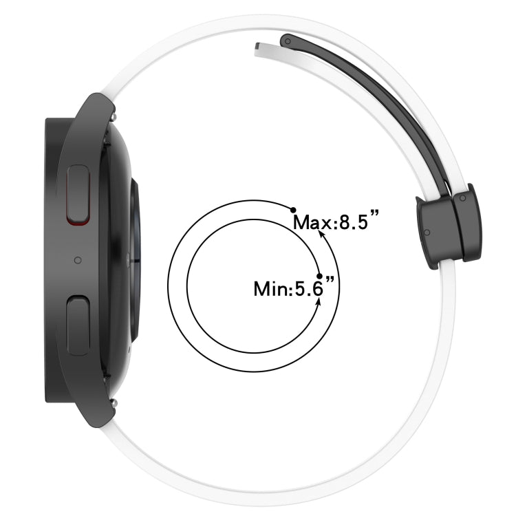 20mm Folding Magnetic Clasp Silicone Watch Band, For Amazfit GTS 4, For Amazfit GTS 3, For Amazfit GTS 2 Mini, For Amazfit GTS 2