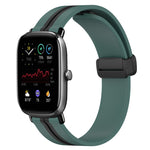 20mm Folding Magnetic Clasp Silicone Watch Band, For Amazfit GTS 4, For Amazfit GTS 3, For Amazfit GTS 2 Mini, For Amazfit GTS 2