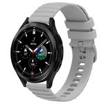 20mm Wavy Dot Pattern Solid Color Silicone Watch Band, For Samsung  Galaxy Watch 4 Classic 42mm, For Samsung  Galaxy Watch 4 Classic 46mm, For Samsung Galaxy Watch Active 2 40mm, For Samsung Galaxy Watch Active 2 44mm