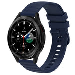 20mm Wavy Dot Pattern Solid Color Silicone Watch Band, For Samsung  Galaxy Watch 4 Classic 42mm, For Samsung  Galaxy Watch 4 Classic 46mm, For Samsung Galaxy Watch Active 2 40mm, For Samsung Galaxy Watch Active 2 44mm