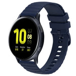 20mm Wavy Dot Pattern Solid Color Silicone Watch Band, For Samsung  Galaxy Watch 4 Classic 42mm, For Samsung  Galaxy Watch 4 Classic 46mm, For Samsung Galaxy Watch Active 2 40mm, For Samsung Galaxy Watch Active 2 44mm