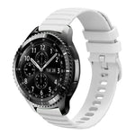 22mm Wavy Dot Pattern Solid Color Silicone Watch Band, For Samsung Galaxy Watch3 45mm, For Samsung Galaxy Watch 46mm, For Samsung Gear S3 Classic, For Samsung Gear S3 Frontier