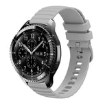 22mm Wavy Dot Pattern Solid Color Silicone Watch Band, For Samsung Galaxy Watch3 45mm, For Samsung Galaxy Watch 46mm, For Samsung Gear S3 Classic, For Samsung Gear S3 Frontier