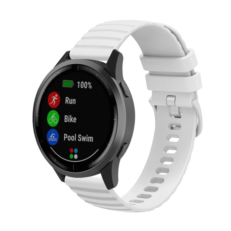 22mm Wavy Dot Pattern Solid Color Silicone Watch Band, For Xiaomi MI Watch Color