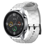 22mm Football Pattern Solid Color Silicone Watch Band, For Xiaomi MI Watch Color