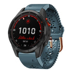 20mm Lady's Silicone Watch Band With Lace Punch, For Garmin Fenix 7S, For Garmin Fenix 7S Solar, For Garmin Fenix 7S Sapphire Solar, For Garmin Instinct 2S, For Garmin Fenix 6S, For Garmin Fenix 6S Pro