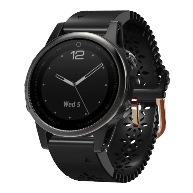 20mm Lady's Silicone Watch Band With Lace Punch, For Garmin Fenix 5S, For Garmin Fenix 5S Plus