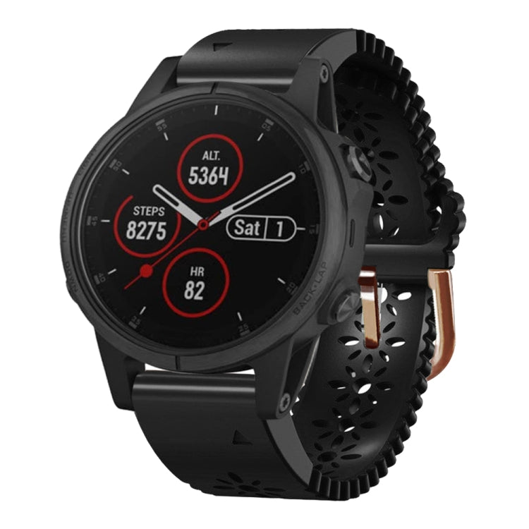 20mm Lady's Silicone Watch Band With Lace Punch, For Garmin Fenix 5S, For Garmin Fenix 5S Plus