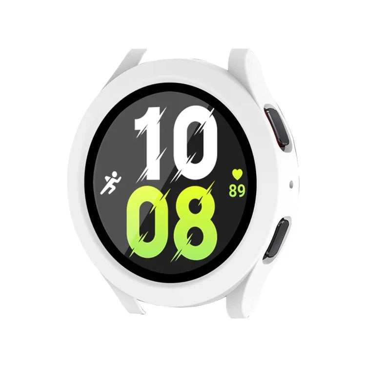 For Samsung Galaxy Watch4/5 40mm ENKAY Hat-Prince Waterproof Full Coverage PC Frame + 9H Tempered Glass Case