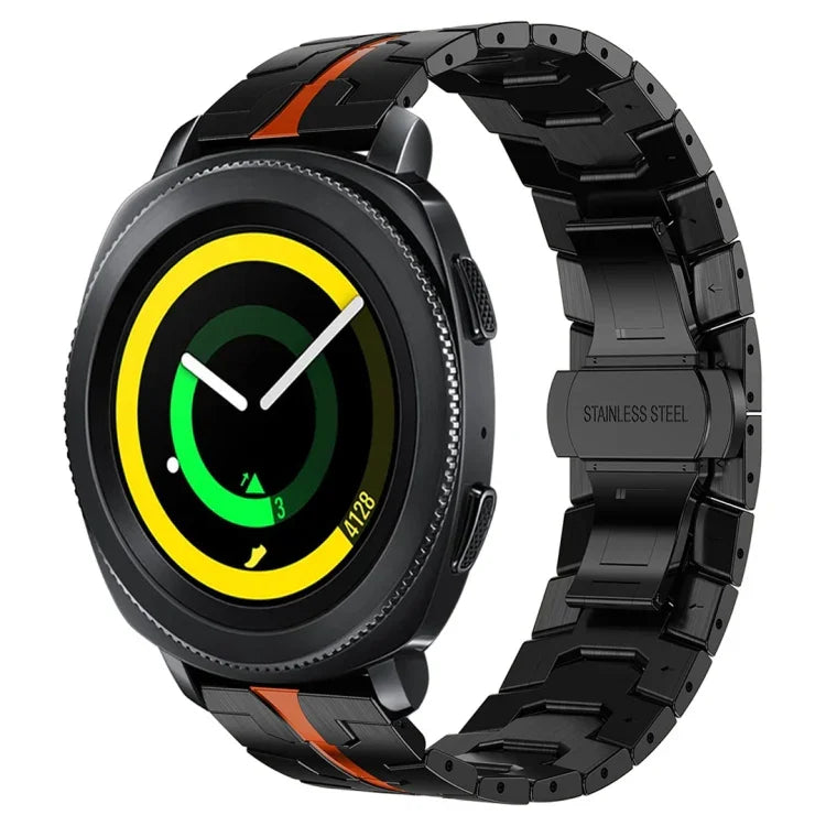 Armor Stainless Steel Metal Watch Band, For Samsung Galaxy watch 42mm, For Samsung Galaxy Watch3 41mm, For Samsung Galaxy Gear Sport, For Samsung Galaxy Watch Active, For Samsung Galaxy Watch5 / Watch5 Pro, For Samsung Galaxy Watch4 / Watch4 Classic