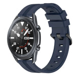 22mm Concave Striped Slicone Watch Band, For Samsung Galaxy Watch3 45mm, For Samsung Galaxy Watch 46mm, For Samsung Gear S3 Classic, For Samsung Gear S3 Frontier