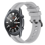 22mm Concave Striped Slicone Watch Band, For Samsung Galaxy Watch3 45mm, For Samsung Galaxy Watch 46mm, For Samsung Gear S3 Classic, For Samsung Gear S3 Frontier