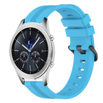 22mm Concave Striped Slicone Watch Band, For Samsung Galaxy Watch3 45mm, For Samsung Galaxy Watch 46mm, For Samsung Gear S3 Classic, For Samsung Gear S3 Frontier