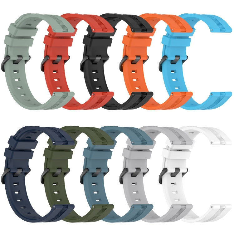22mm Concave Striped Slicone Watch Band, For Xiaomi Watch S2 42mm, For Xiaomi Watch S2 46mm, For Xiaomi MI Watch S1, For Xiaomi MI Watch S1 Pro