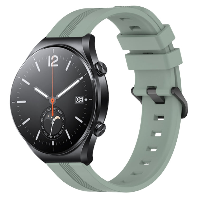 22mm Concave Striped Slicone Watch Band, For Xiaomi Watch S2 42mm, For Xiaomi Watch S2 46mm, For Xiaomi MI Watch S1, For Xiaomi MI Watch S1 Pro