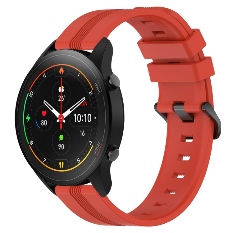 22mm Concave Striped Slicone Watch Band, For Xiaomi Watch S2 42mm, For Xiaomi Watch S2 46mm, For Xiaomi MI Watch S1, For Xiaomi MI Watch S1 Pro