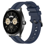 22mm Concave Striped Slicone Watch Band, For Huawei Watch GT3 Pro 46mm, For Huawei Watch Buds, For Huawei Watch 3 Pro New, For Huawei Watch GT3 46mm
