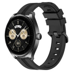 22mm Concave Striped Slicone Watch Band, For Huawei Watch GT3 Pro 46mm, For Huawei Watch Buds, For Huawei Watch 3 Pro New, For Huawei Watch GT3 46mm