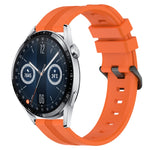 22mm Concave Striped Slicone Watch Band, For Huawei Watch GT3 Pro 46mm, For Huawei Watch Buds, For Huawei Watch 3 Pro New, For Huawei Watch GT3 46mm