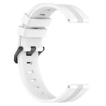 20mm Concave Striped Slicone Watch Band, For Garmin Vivomove Sport, For Garmin Venu 2 Plus, For Garmin Approach S40, For Garmin Forerunner 158