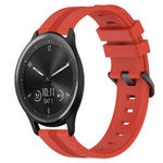 20mm Concave Striped Slicone Watch Band, For Garmin Vivomove Sport, For Garmin Venu 2 Plus, For Garmin Approach S40, For Garmin Forerunner 158