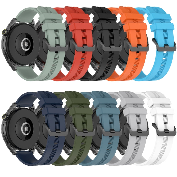20mm Concave Striped Slicone Watch Band, For Garmin Vivomove Sport, For Garmin Venu 2 Plus, For Garmin Approach S40, For Garmin Forerunner 158