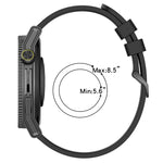 20mm Concave Striped Slicone Watch Band, For Garmin Vivomove Sport, For Garmin Venu 2 Plus, For Garmin Approach S40, For Garmin Forerunner 158
