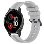 20mm Concave Striped Slicone Watch Band, For Garmin Vivomove Sport, For Garmin Venu 2 Plus, For Garmin Approach S40, For Garmin Forerunner 158