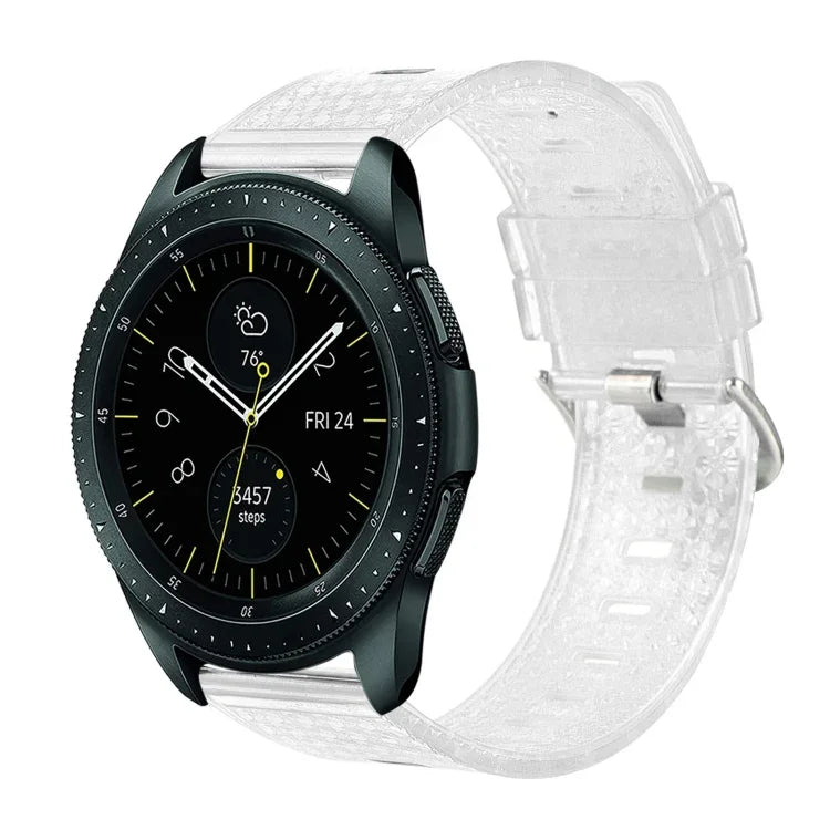 20mm Transparent Shiny Diamond TPU Watch Band, For Samsung Galaxy Watch 3 41mm, For Samsung Galaxy Watch 42mm, For Samsung Galaxy Watch5 40mm / 44mm, For Samsung Galaxy Watch5 Pro, For Samsung Galaxy Watch4 / Watch4 Classic, For Samsung Galaxy Watch3 4...