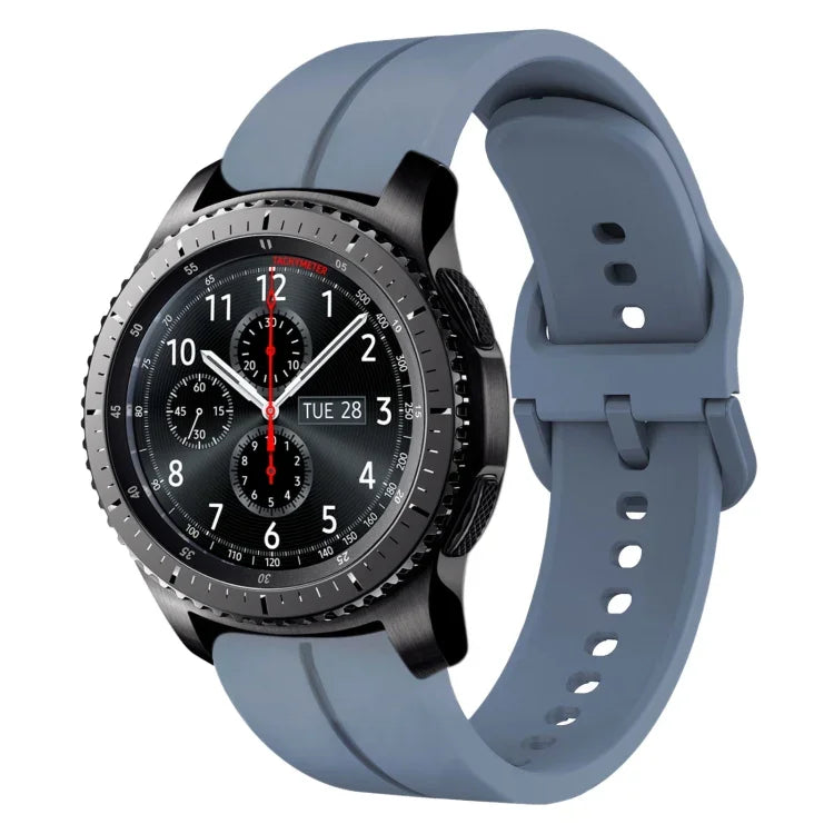 22mm Loop Silicone Watch Band, For Samsung Galaxy Watch3 45mm, For Samsung Galaxy Watch 46mm, For Samsung Gear S3 Classic, For Samsung Gear S3 Frontier