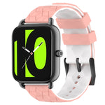 22mm Football Pattern Two-Color Silicone Watch Band, For Xiaomi Haylou RS4 LS12