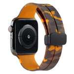 Magnetic Clasp Camouflage Silicone Watch Band, For Apple Watch Ultra 49mm, For Apple Watch Series 8&7 45mm, For Apple Watch Series 8&7 41mm