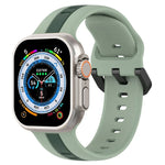 Two-Color Loop Buckle Silicone Watch Band, For Apple Watch Ultra 49mm, For Apple Watch Series 8&7 45mm, For Apple Watch Series 8&7 41mm