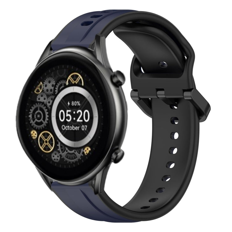 22mm Convex Loop Two-Color Silicone Watch Band, For Xiaomi Haylou RT2 LS10, For  Xiaomi Haylou RS4 LS12