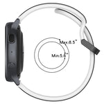 22mm Convex Loop Two-Color Silicone Watch Band, For Xiaomi Haylou RT2 LS10, For  Xiaomi Haylou RS4 LS12