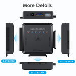 USB3.0 to SATA or IDE Hard Drive Adapter Converter With Clone Function