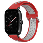 20mm Perforated Breathable Sports Silicone Watch Band, For Amazfit GTS 4, For Amazfit GTS 3, For Amazfit GTS 2E