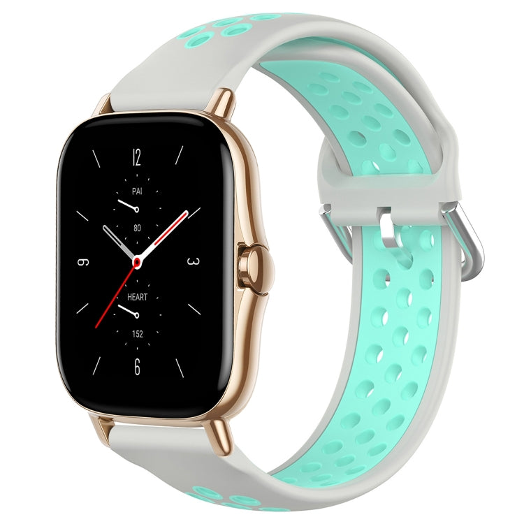 20mm Perforated Breathable Sports Silicone Watch Band, For Amazfit GTS 2 Mini, For Amazfit GTS 2, For Amazfit GTS