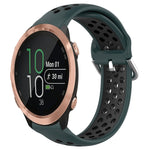 20mm Perforated Breathable Sports Silicone Watch Band, For Garmin Forerunner 645 Music, For Garmin Forerunner Sq2, For Garmin Forerunner Sq2 Music