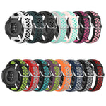 20mm Perforated Breathable Sports Silicone Watch Band, For Garmin Forerunner 645 Music, For Garmin Forerunner Sq2, For Garmin Forerunner Sq2 Music