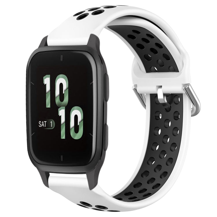 20mm Perforated Breathable Sports Silicone Watch Band, For Garmin Forerunner 645 Music, For Garmin Forerunner Sq2, For Garmin Forerunner Sq2 Music