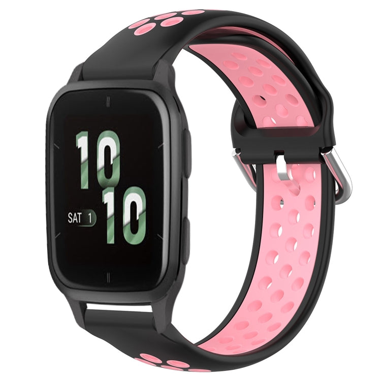 20mm Perforated Breathable Sports Silicone Watch Band, For Garmin Forerunner 645 Music, For Garmin Forerunner Sq2, For Garmin Forerunner Sq2 Music