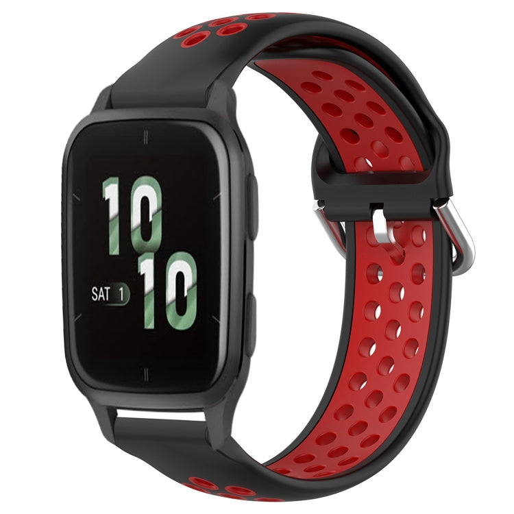 20mm Perforated Breathable Sports Silicone Watch Band, For Garmin Forerunner 645 Music, For Garmin Forerunner Sq2, For Garmin Forerunner Sq2 Music