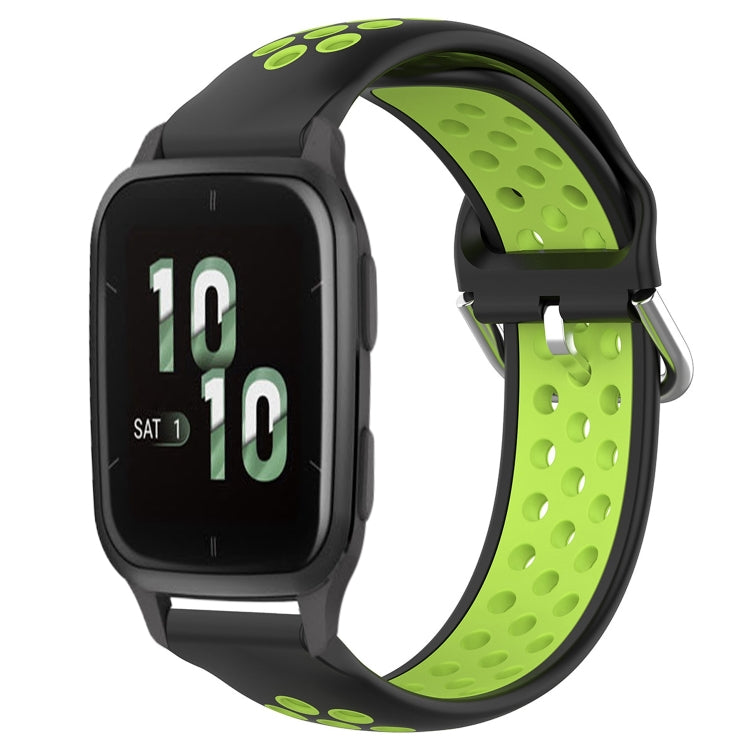 20mm Perforated Breathable Sports Silicone Watch Band, For Garmin Forerunner 645 Music, For Garmin Forerunner Sq2, For Garmin Forerunner Sq2 Music
