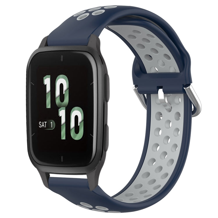 20mm Perforated Breathable Sports Silicone Watch Band, For Garmin Forerunner 645 Music, For Garmin Forerunner Sq2, For Garmin Forerunner Sq2 Music