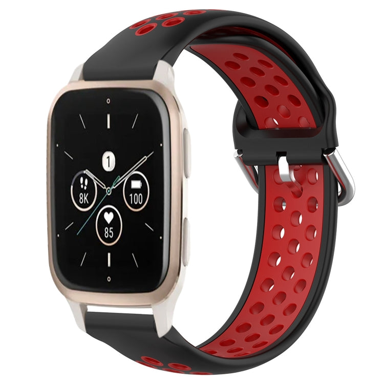 20mm Perforated Breathable Sports Silicone Watch Band, For Garmin Forerunner 645 Music, For Garmin Forerunner Sq2, For Garmin Forerunner Sq2 Music