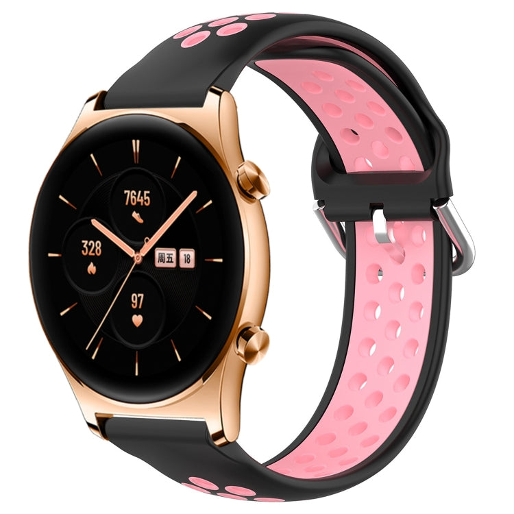 22mm Perforated Breathable Sports Silicone Watch Band, For Huawei Watch 3 Pro, For Huawei GT2 Pro, For Honor Watch GS 3